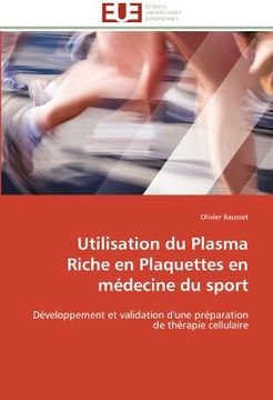 portada Utilisation Du Plasma Riche En Plaquettes En Medecine Du Sport