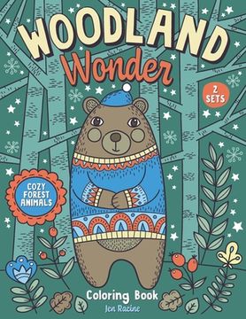 portada Woodland Wonder: Cozy Forest Animals Coloring Book 