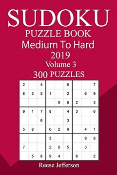 portada 300 Medium to Hard Sudoku Puzzle Book 2019 (en Inglés)