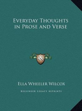 portada everyday thoughts in prose and verse (in English)