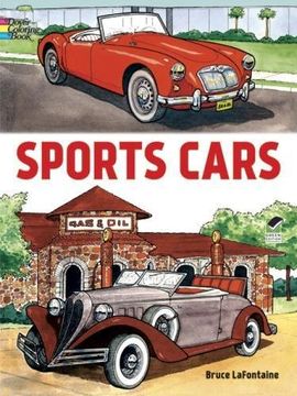 portada Sports Cars (Dover Coloring Books) (en Inglés)