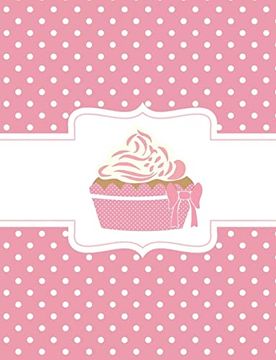 portada Pink Polka dot Cupcake Composition Notebook: 4x4 Quad Rule Graph Paper, 202 Pages, (7. 44 x 9. 69) 