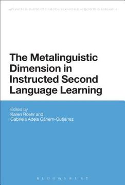 portada The Metalinguistic Dimension in Instructed Second Language Learning (en Inglés)