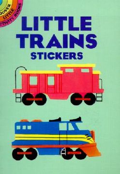 portada little trains stickers [with stickers]