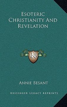 portada esoteric christianity and revelation (en Inglés)