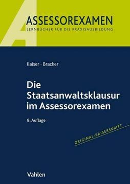 portada Die Staatsanwaltsklausur im Assessorexamen (en Alemán)