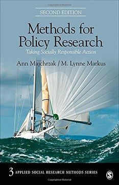 portada Methods For Policy Research: Taking Socially Responsible Action (applied Social Research Methods) (en Inglés)