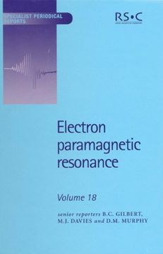 portada Electron Paramagnetic Resonance: Volume 18: Vol 18 (Specialist Periodical Reports) 