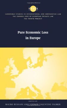 portada Pure Economic Loss in Europe (The Common Core of European Private Law) (en Inglés)