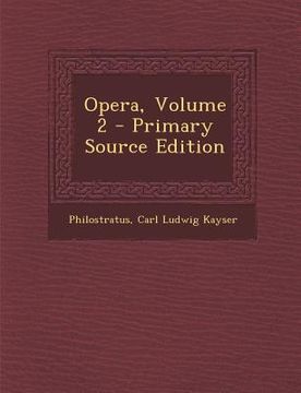 portada Opera, Volume 2