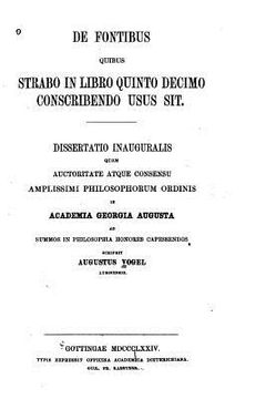 portada De fontibus quibus Strabo in libro quinto decimo conscribendo usus sit (en Italiano)