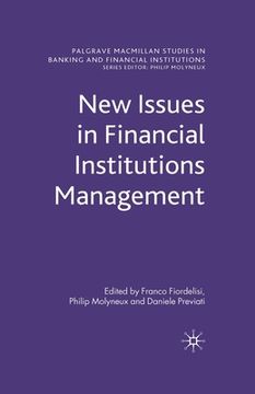 portada New Issues in Financial Institutions Management (en Inglés)