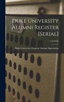 portada Duke University Alumni Register [serial]; v.22(1936) (en Inglés)