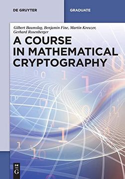 portada A Course in Mathematical Cryptography (de Gruyter Textbook) (en Inglés)