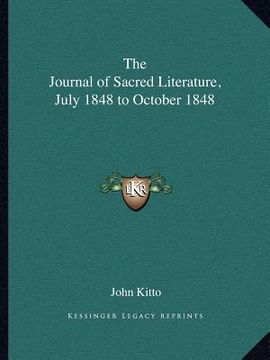 portada the journal of sacred literature, july 1848 to october 1848 (en Inglés)