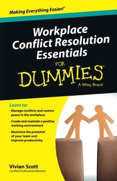 portada Workplace Conflict Resolution Essentials For Dummies (en Inglés)