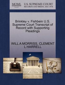 portada brinkley v. fishbein u.s. supreme court transcript of record with supporting pleadings (en Inglés)