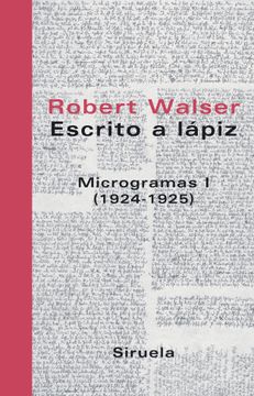 portada Escrito a Lápiz. Microgramas i: (1924-1925) (Libros del Tiempo) (in Spanish)