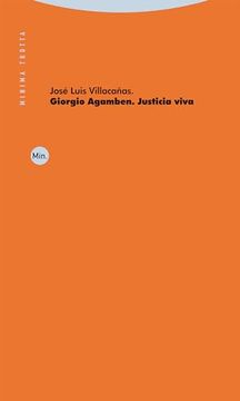 portada Giorgio Agamben. Justicia Viva