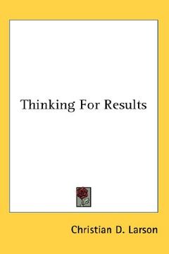 portada thinking for results (en Inglés)