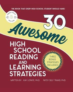 portada 30 Awesome High School Reading and Learning Strategies (en Inglés)