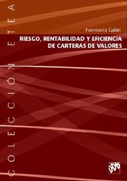 portada Riesgo, Rentabilidad y Eficiencia de Carteras de Valores (in Spanish)