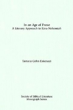 portada in an age of prose: a literary approach to ezra-nehemiah (en Inglés)