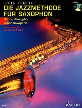 portada jazz method for soprano/tenor sax book/cd: (german) (en Alemán)