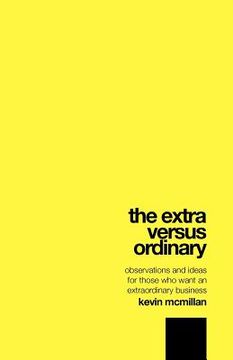 portada the extra versus ordinary (en Inglés)