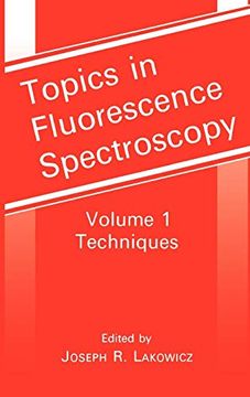 portada Topics in Fluorescence Spectroscopy, Vol. 1: Techniques (in English)