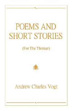 portada poems and short stories: for the thinker (en Inglés)