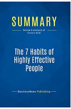 portada Summary: The 7 Habits of Highly Effective People: Review and Analysis of Covey's Book