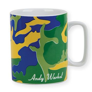 portada Andy Warhol Green Camouflage Boxed Mug: Mug Andy Warhol Green Camouflage 