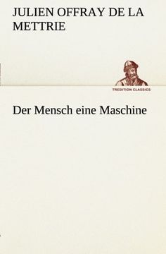 portada Der Mensch eine Maschine (TREDITION CLASSICS) (German Edition)