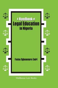 portada A Handbook of Legal Education in Nigeria (en Inglés)
