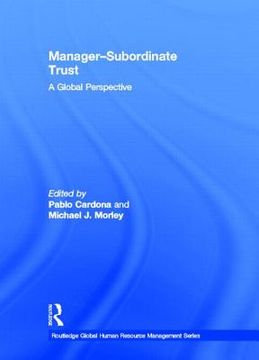 portada manager-subordinate trust: a global perspective (in English)