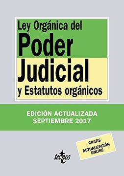 portada Ley orgánica del poder judicial y estatutos orgánicos (Derecho - Biblioteca De Textos Legales)