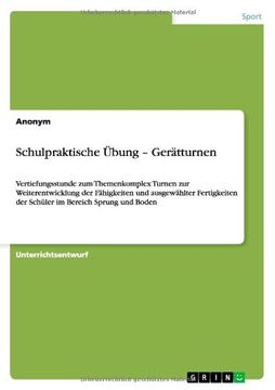 portada Schulpraktische Übung - Gerätturnen (in German)