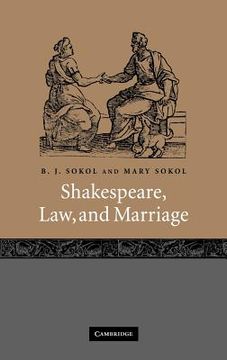 portada Shakespeare, Law, and Marriage 