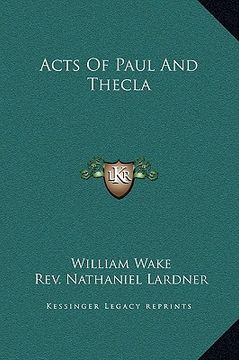 portada acts of paul and thecla (in English)