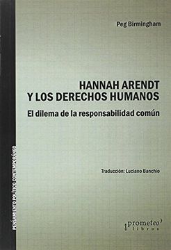 portada Hannah Arendt y los Derechos Humanos