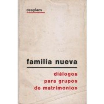 portada Familia nueva: diálogo en grupo matrimonial