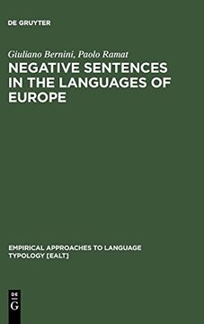 portada Negative Sentences in the Languages of Europe: A Typological Approach (Empirical Approaches to Language Typology [Ealt]) (en Inglés)