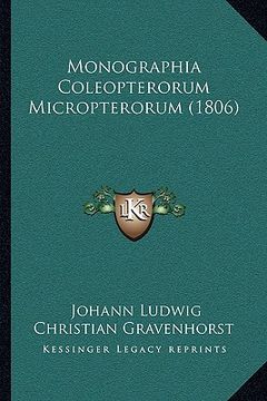 portada monographia coleopterorum micropterorum (1806)