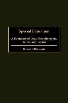 portada special education: a summary of legal requirements, terms, and trends (in English)