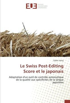 portada Le swiss post-editing score et le japonais (OMN.UNIV.EUROP.)