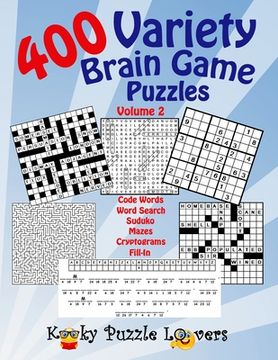 portada Variety Brain Game Puzzle Book, Volume 2: 400 Puzzles (en Inglés)