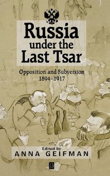 portada russia under the last tsar: calculation and contingency (en Inglés)