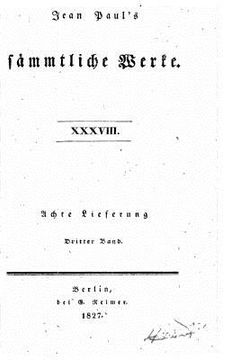portada Sämmtliche Werke - XXXVIII (in German)