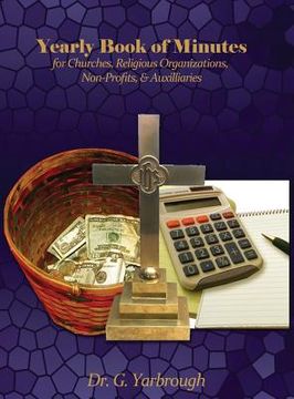 portada Yearly Book of Minutes for Churches, Religious Organizations, Non-Profits & Auxiliaries (en Inglés)